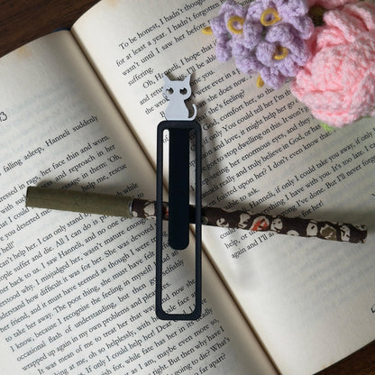 Kitten White – Black & White Cat Bookmark for Book Lovers