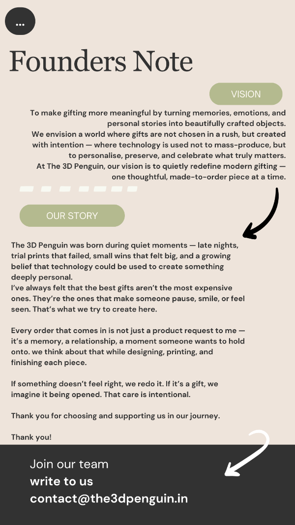 Founders Note section of a website with text and branding elements.