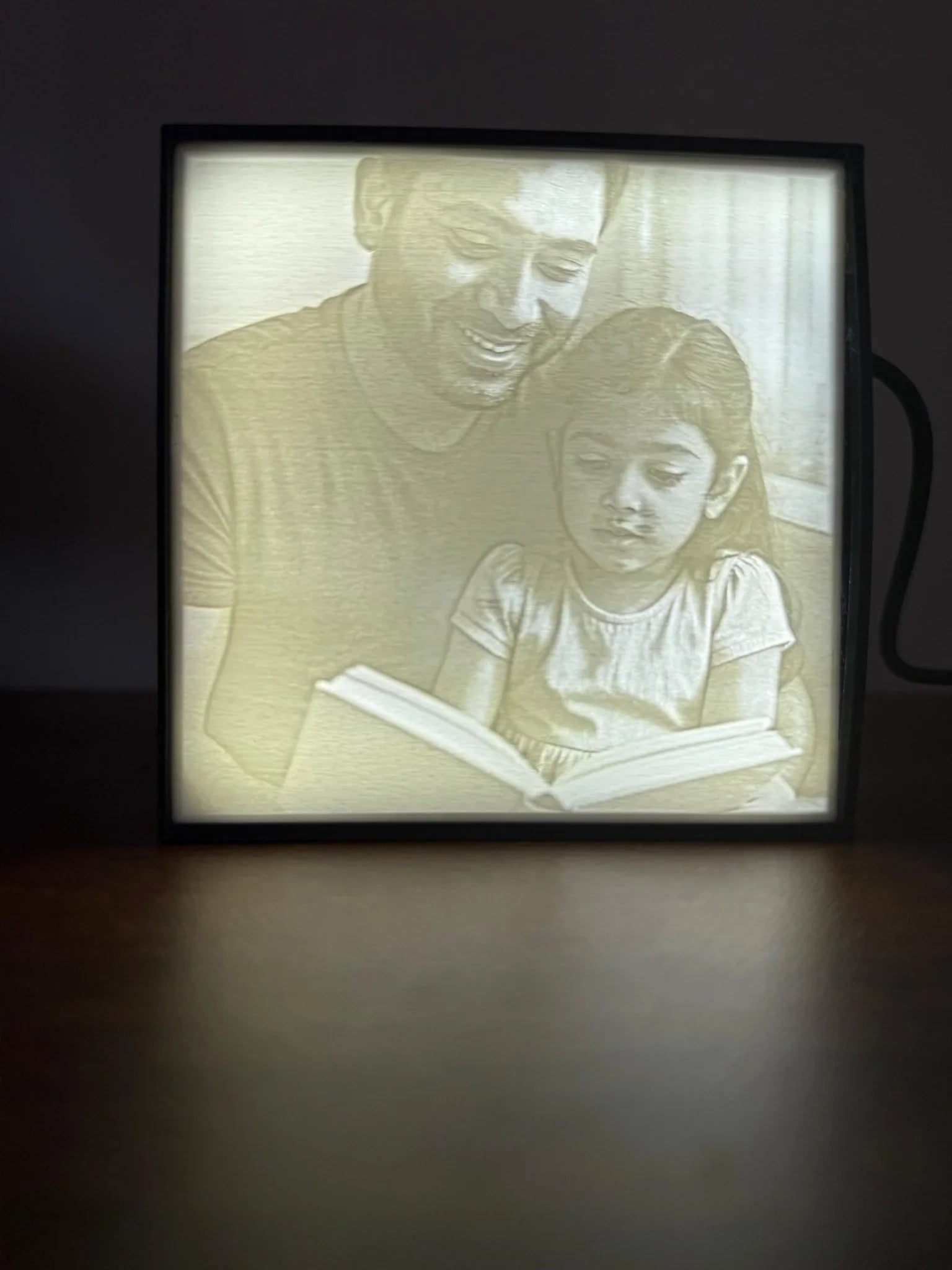 Lithophane photo - night light - the3dpenguin