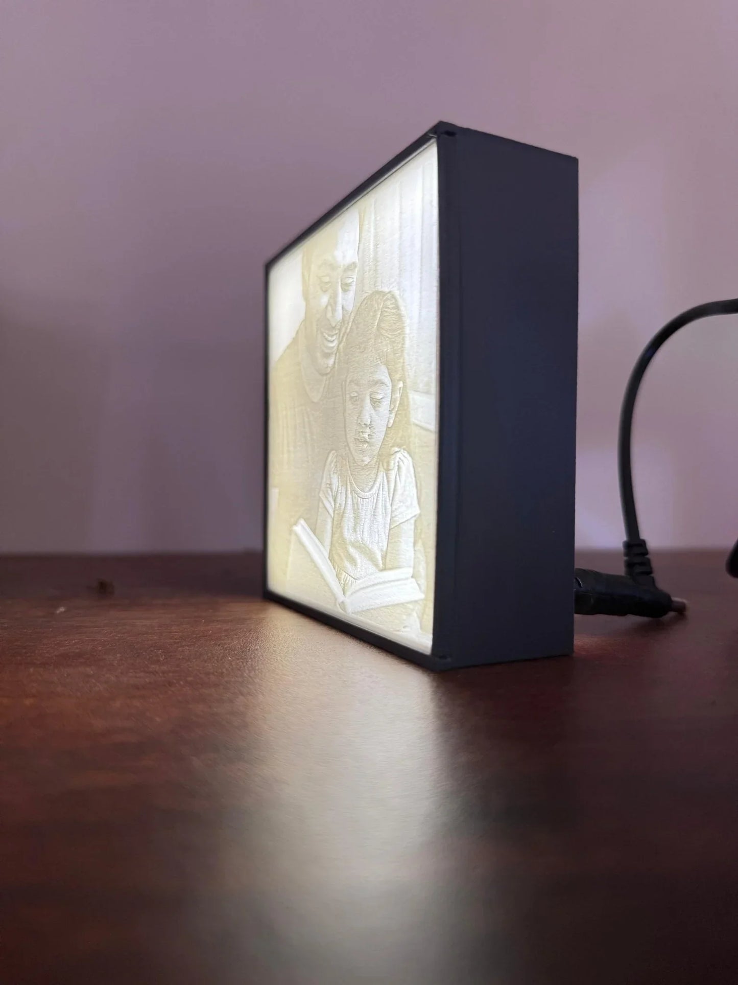 Lithophane photo - night light - the3dpenguin