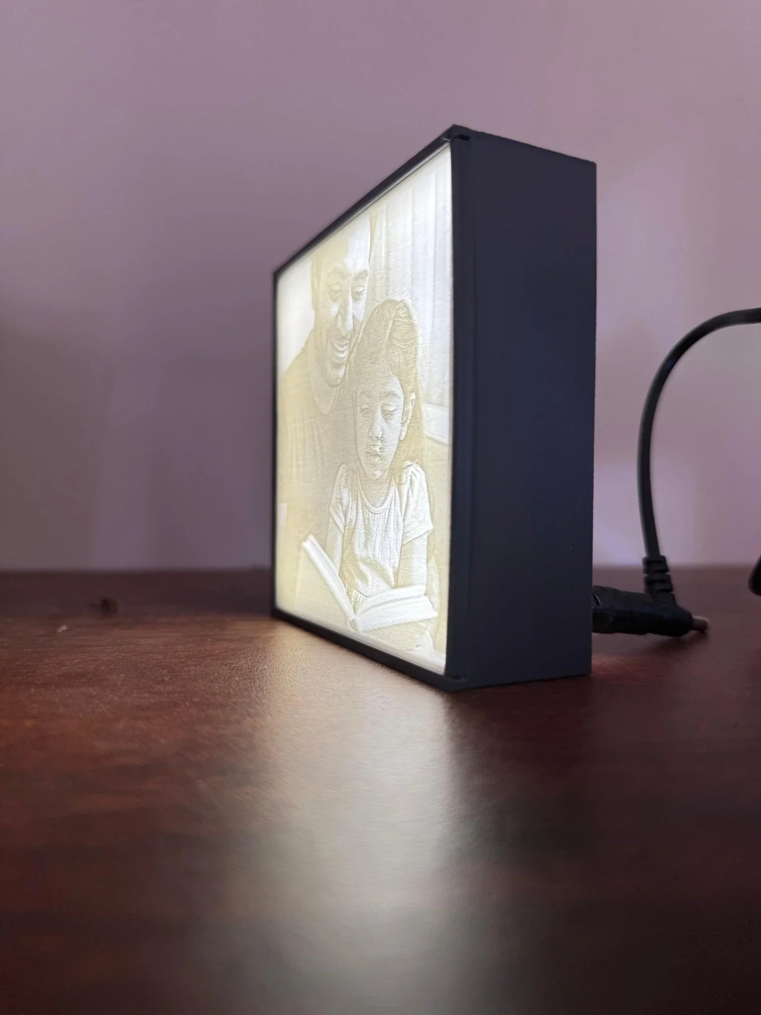 Lithophane photo - night light - the3dpenguin